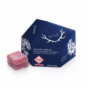HIGH DOSE Huckleberry Hybrid Enhanced Gummies