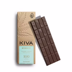 Kiva Mint Chip Dark Chocolate Bar - 100mg Uk