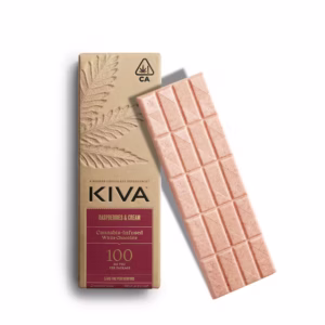 Kiva Raspberry White Chocolate Bar - 100mg Uk