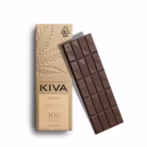 Kiva Toffee Crunch Dark Chocolate Bar - 100mg Uk