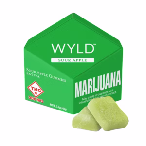 Sour Apple Sativa Enhanced Gummies | 300mg