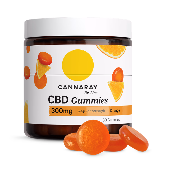 Cannaray CBD 10mg Regular Strength 30 Gummies