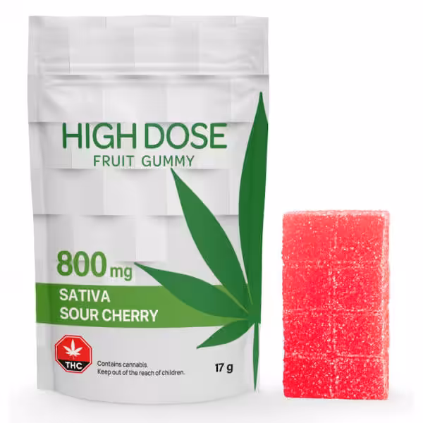 High Dose Gummies 800mg THC (Sativa or Indica)